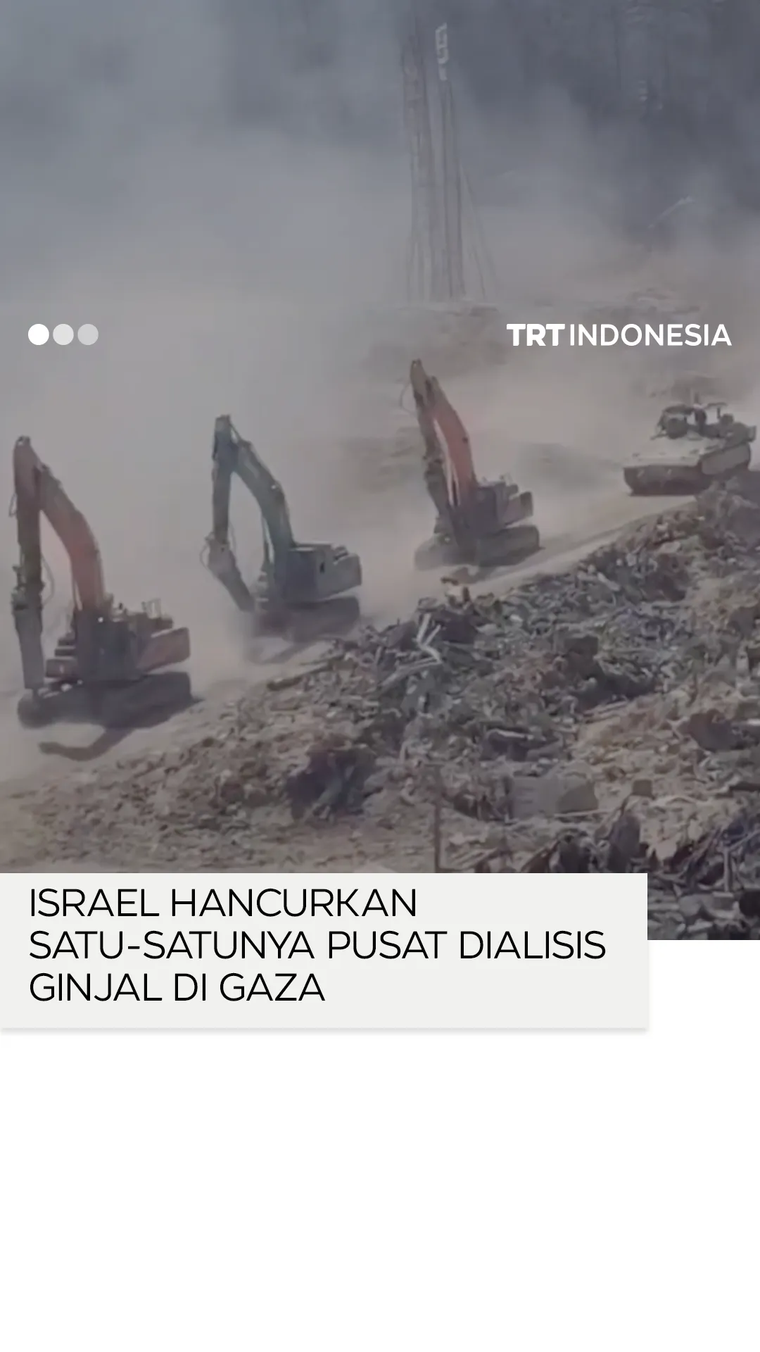 Pasukan Israel hancurkan satu-satunya pusat dialisis ginjal di Gaza
