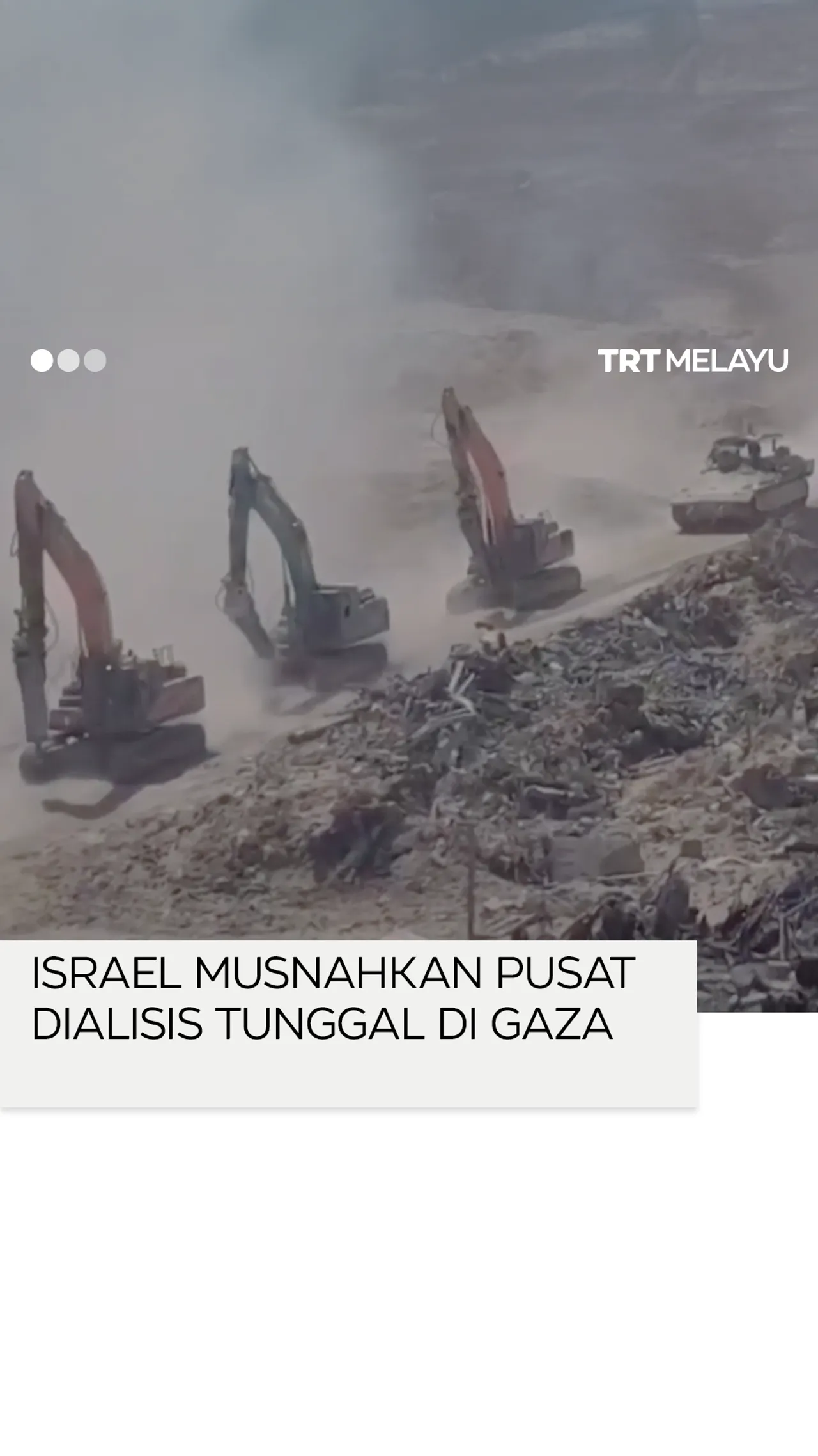 Israel musnahkan pusat dialisis tunggal di Gaza