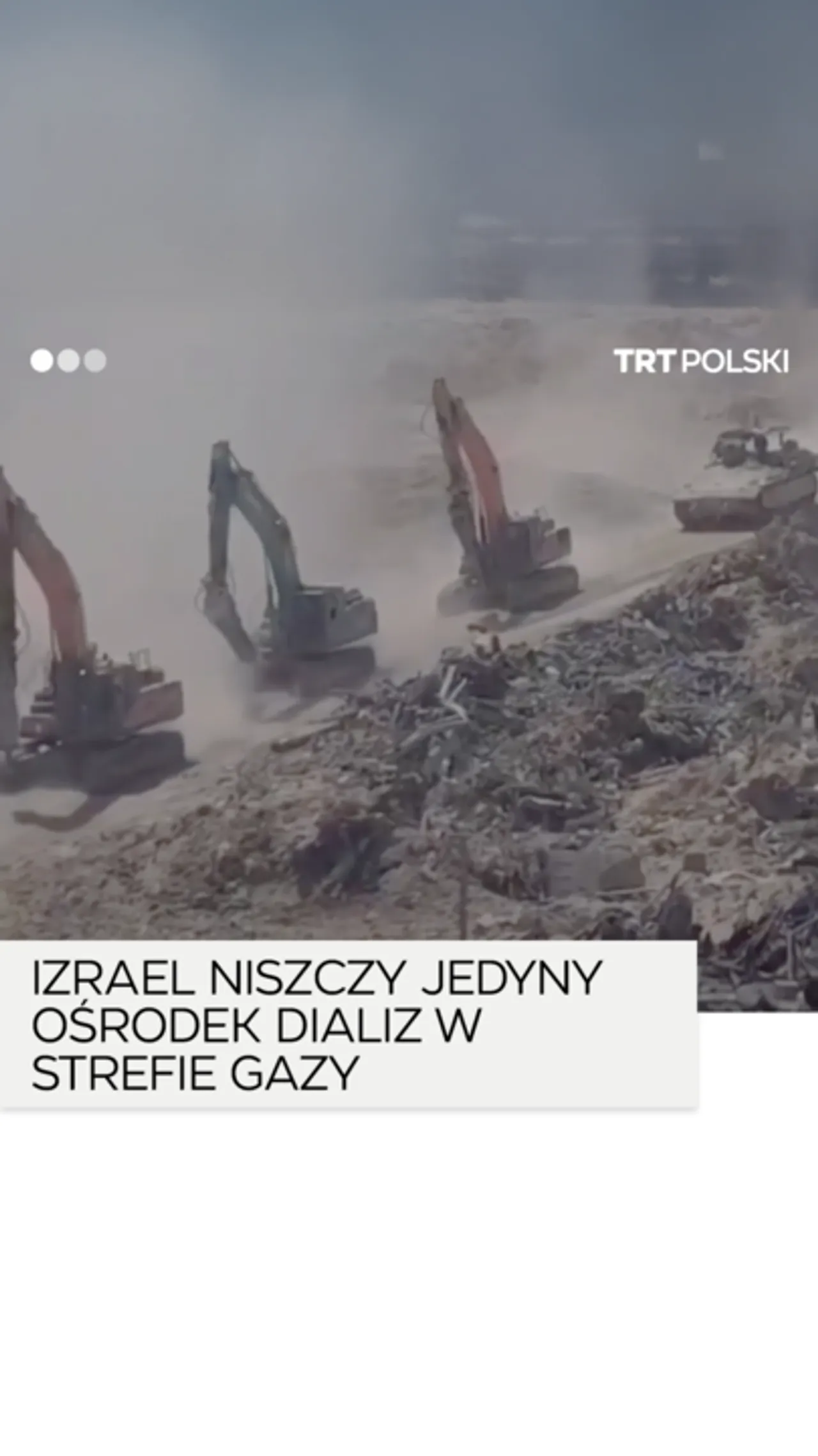 Siły Izraela niszczą jedyny ośrodek dializ nerek w Strefie Gazy