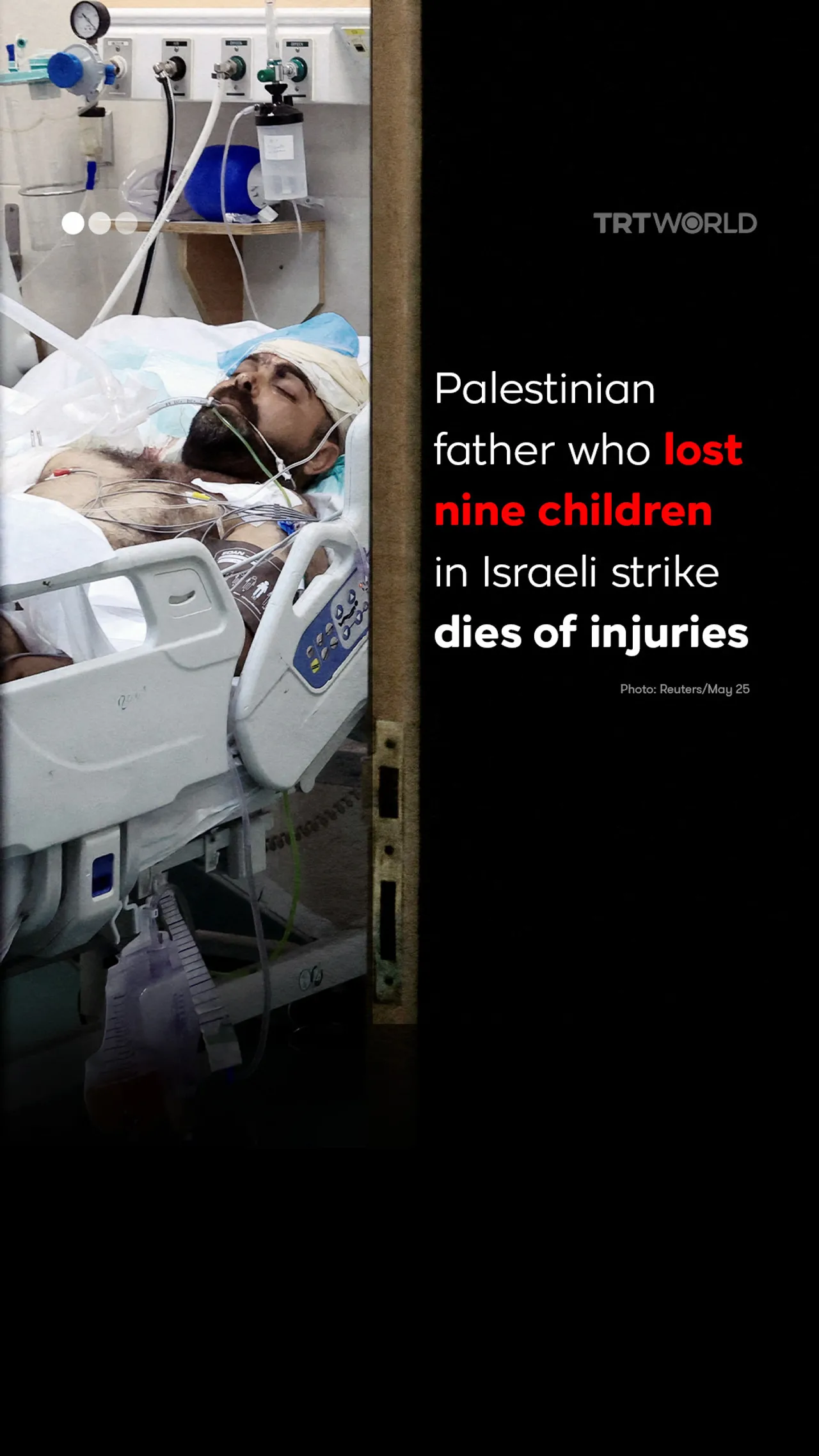 Palestinian father who lost nine children in Israeli strike dies of injuries