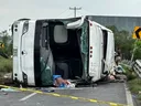 Kobul yaqinidagi avtobus halokati 25 kishi umriga zomin bo‘ldi