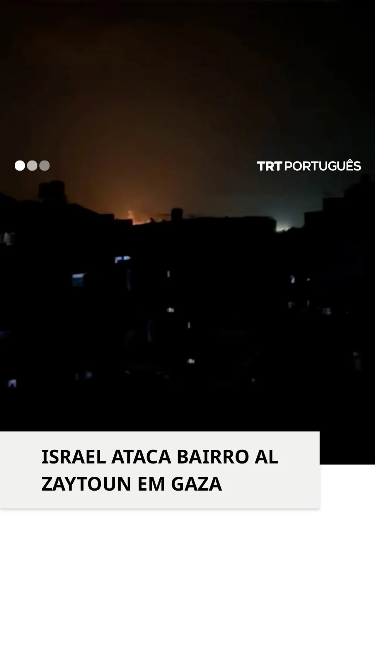 Israel realiza ataques aéreos em bairro de Gaza