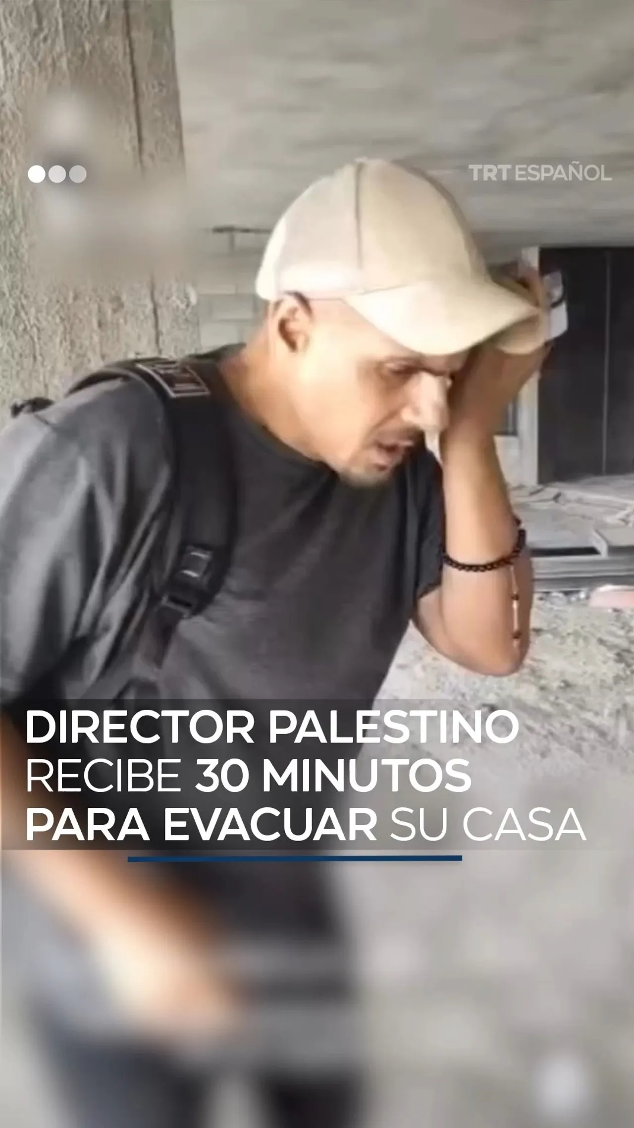Director palestino recibe 30 minutos para evacuar su casa