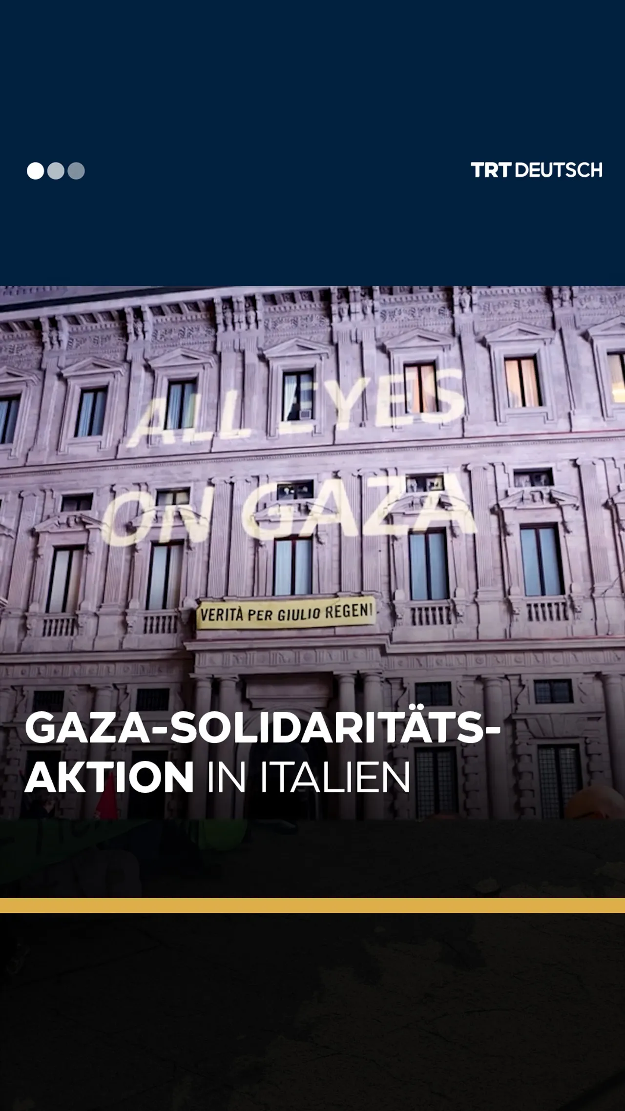 Gaza-Solidaritätsaktion
in Italien