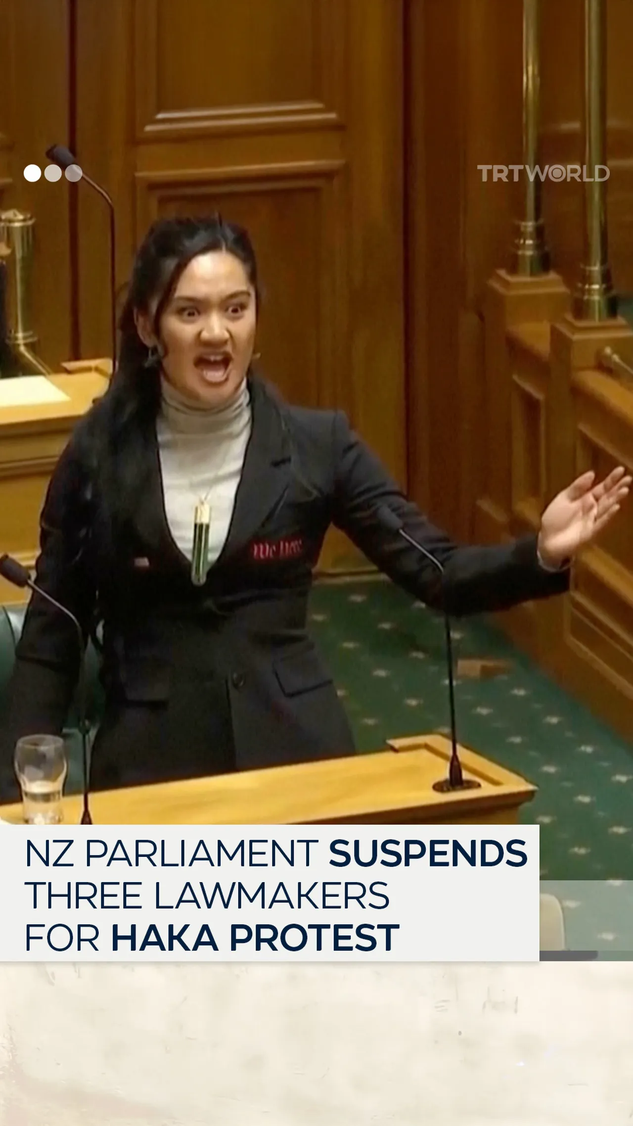 New Zealand Parliament suspends three Maori Party lawmakers for haka protest