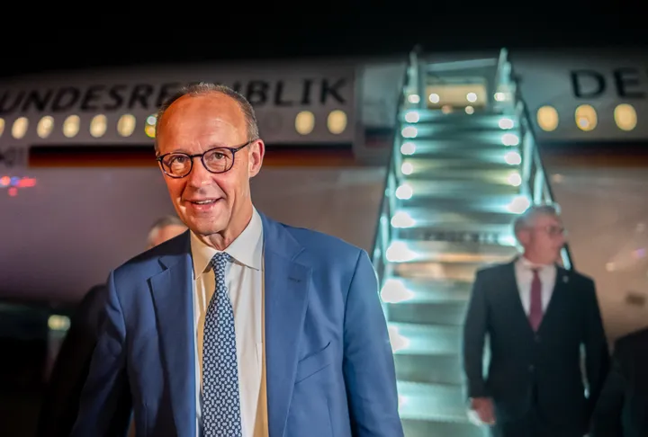 Merz zu Antrittsbesuch in Washington eingetroffen