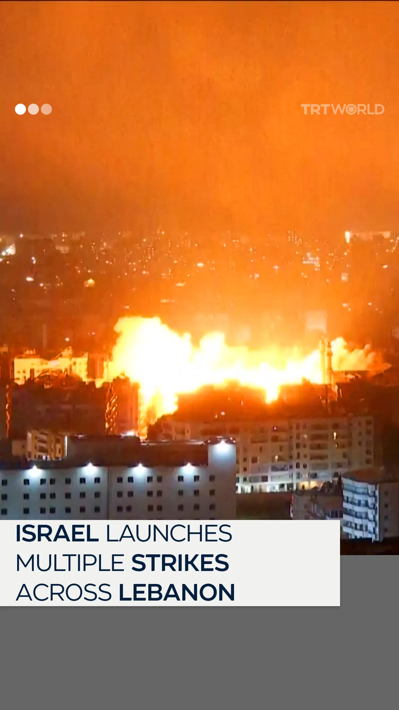 Israel launches multiple strikes across Lebanon