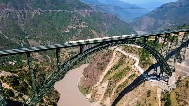 Modi flags off rail link featuring world’s highest arch bridge in India-administered Kashmir