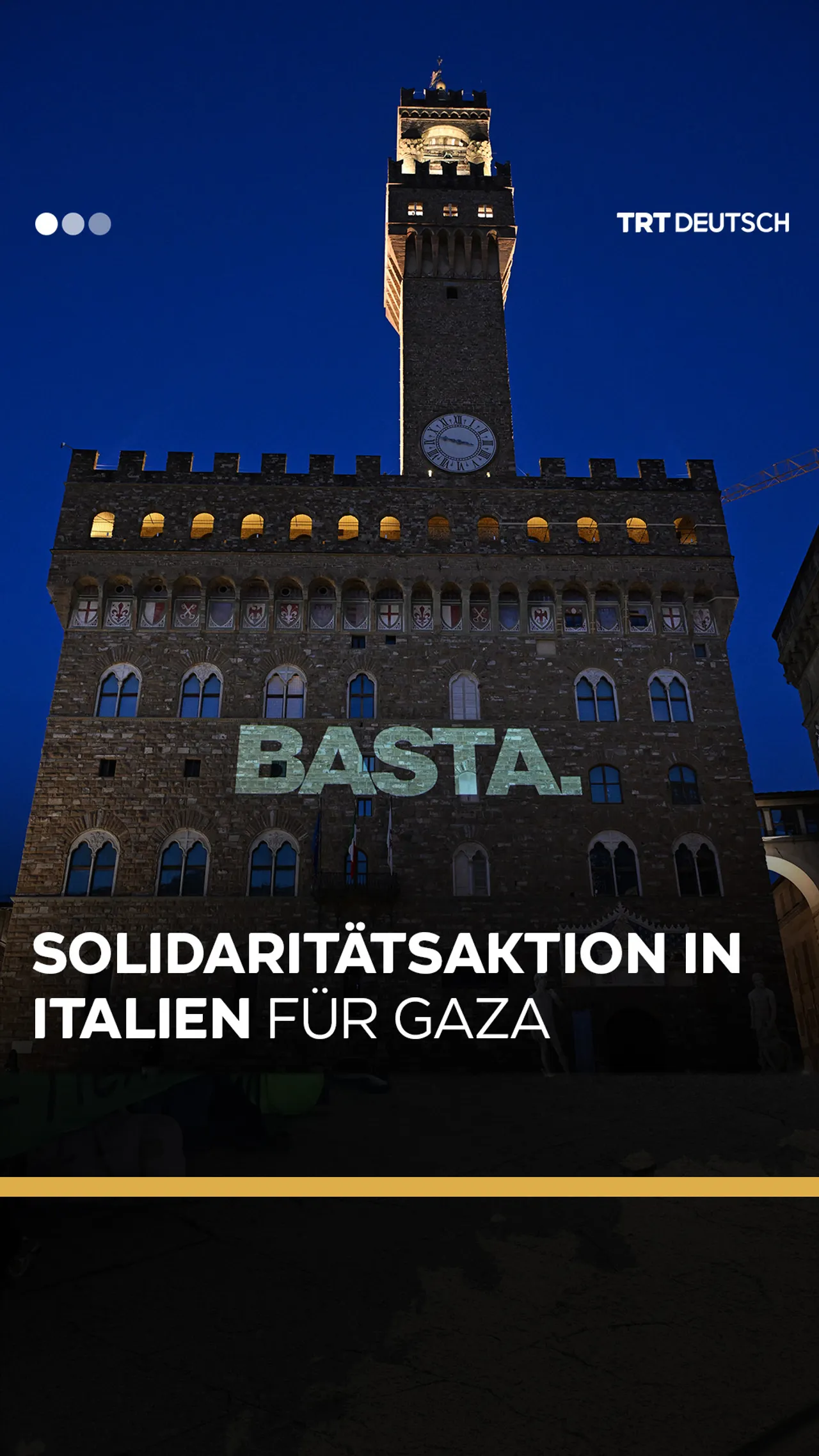 Solidaritätsaktion in Italien für Gaza