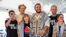 "We dey stand for truth", na so activist wey dey inside Gaza Freedom Flotilla tok