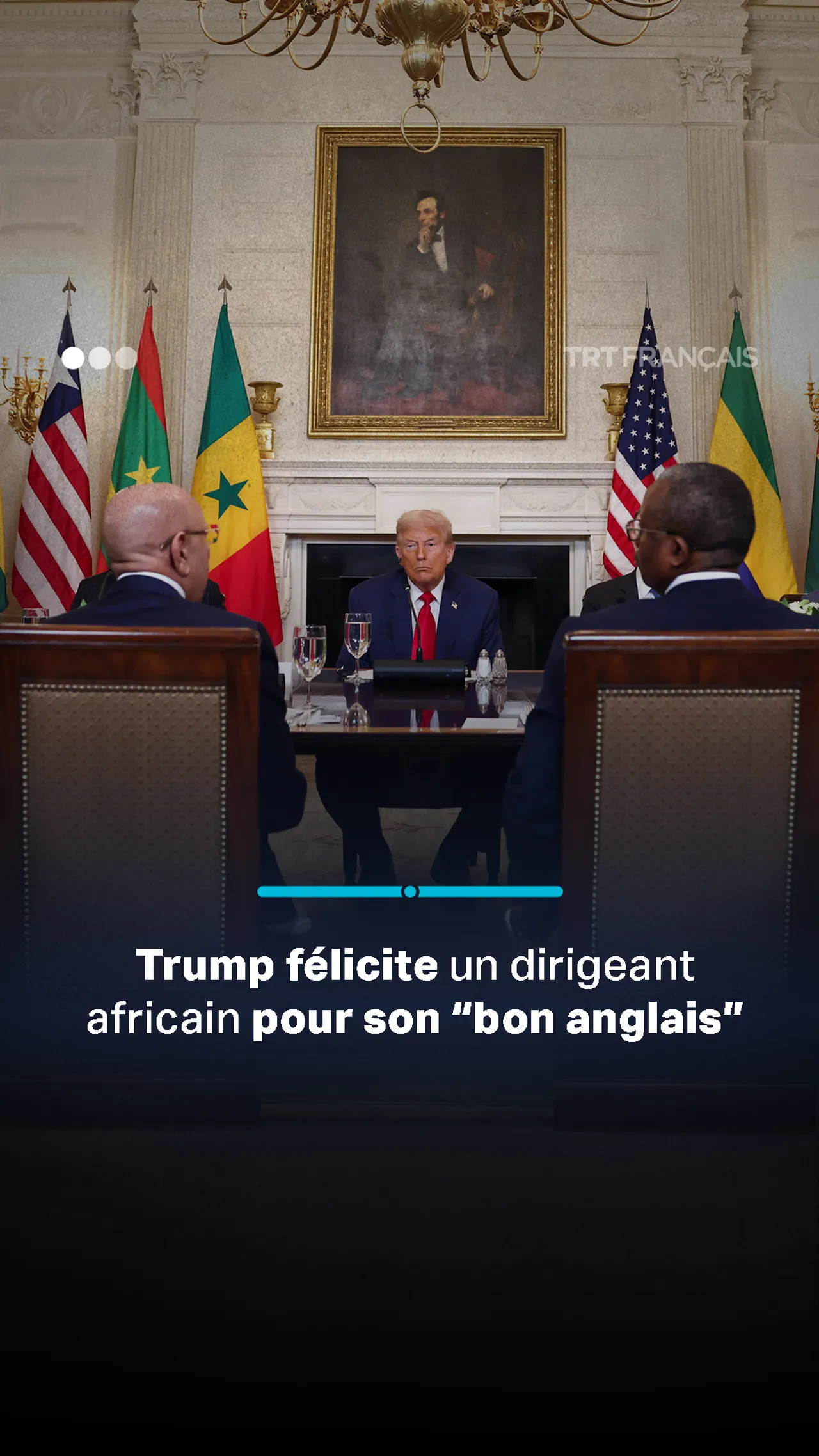Trump félicite un dirigeant africain pour son “bon anglais”