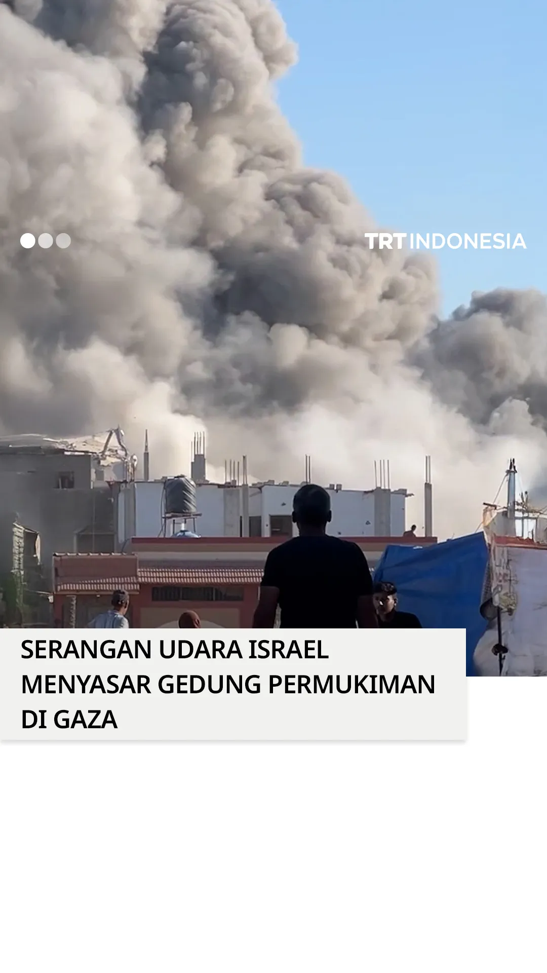 Serangan merusak tenda pengungsi di dekat rumah sakit Gaza