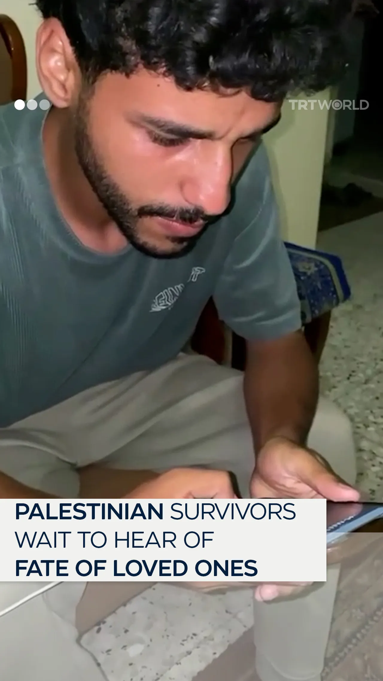 Palestinian survivors wait to hear of fate of loved ones