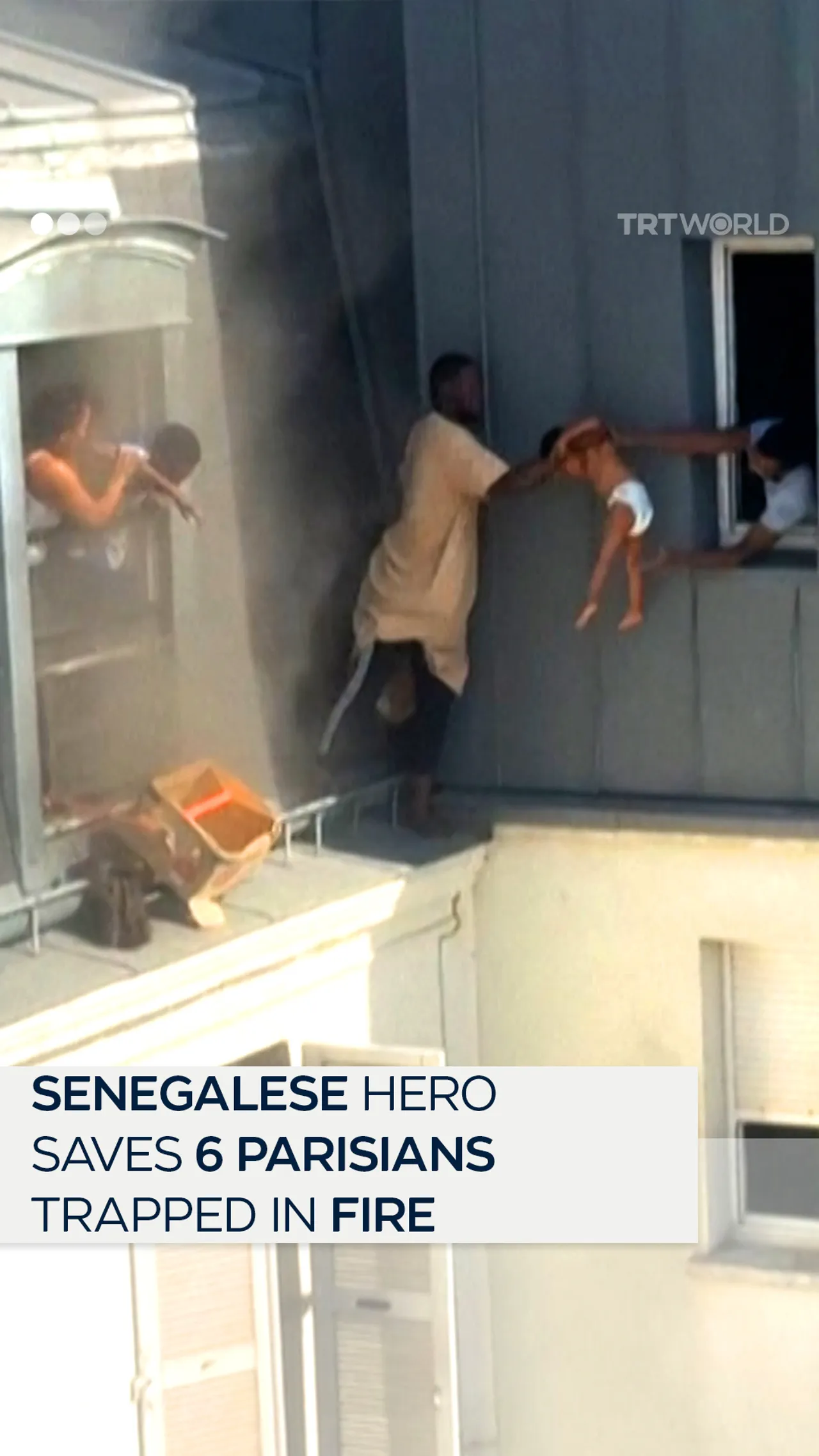 Senegalese hero rescues 6 people from Paris apartment fire