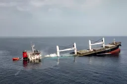 Four more mariners rescued from Houthi-struck ship, 11 still missing