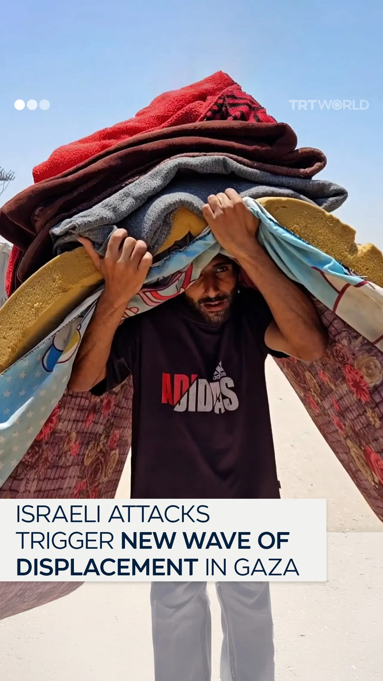 Israeli ground offensive forces displaced Palestinians to flee again