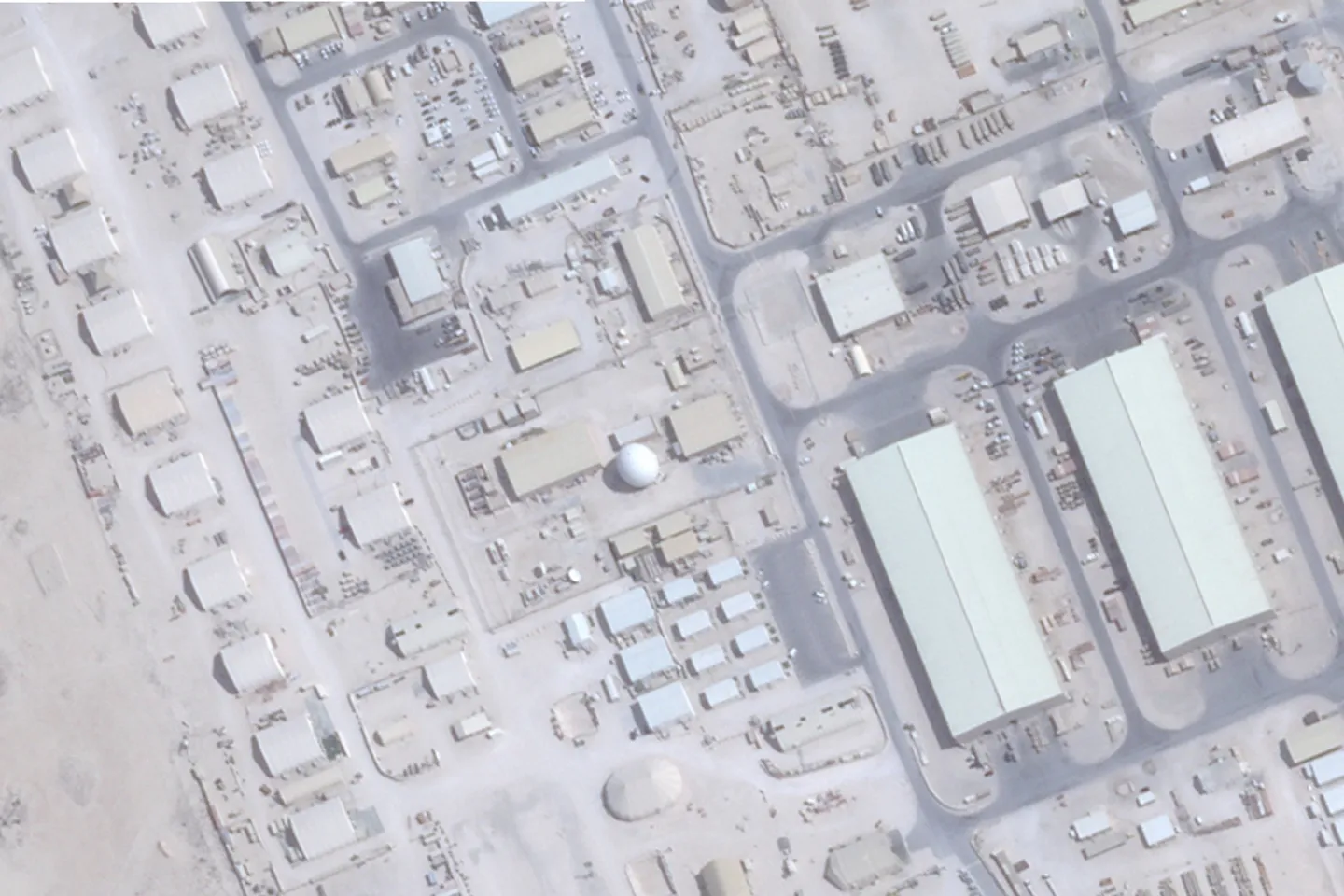 Satellite photos suggest Iran attack on Qatar air base hit geodesic dome used for US communications