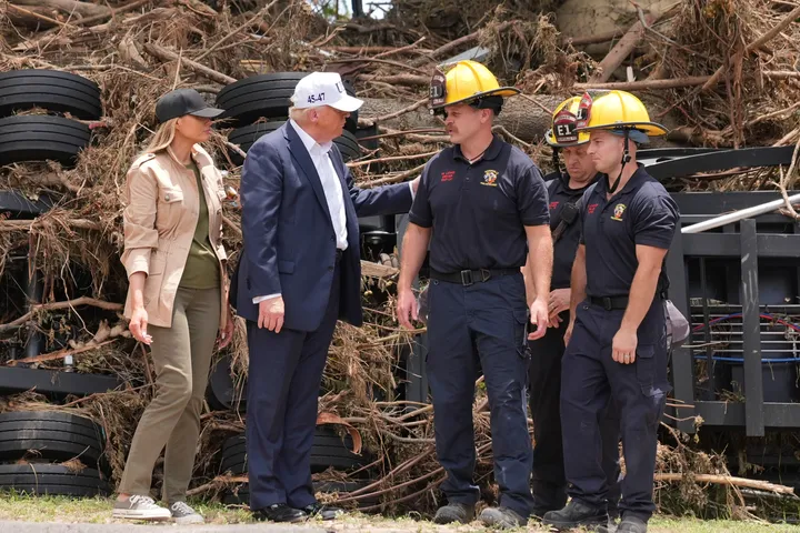Trump visits flood-hit Texas as pressure builds over emergency response