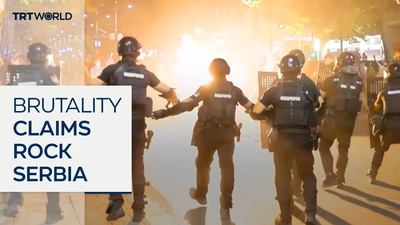 Police accused of brutality in student-led protests in Serbia