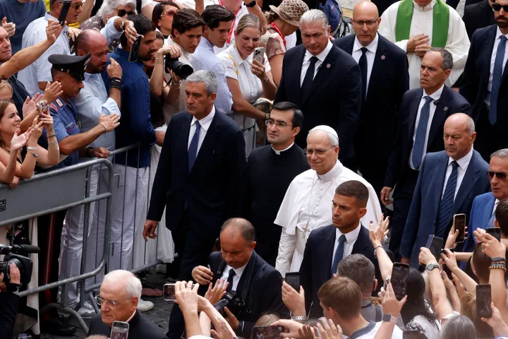 Papa Lav XIV služio misu u Castel Gandolfu