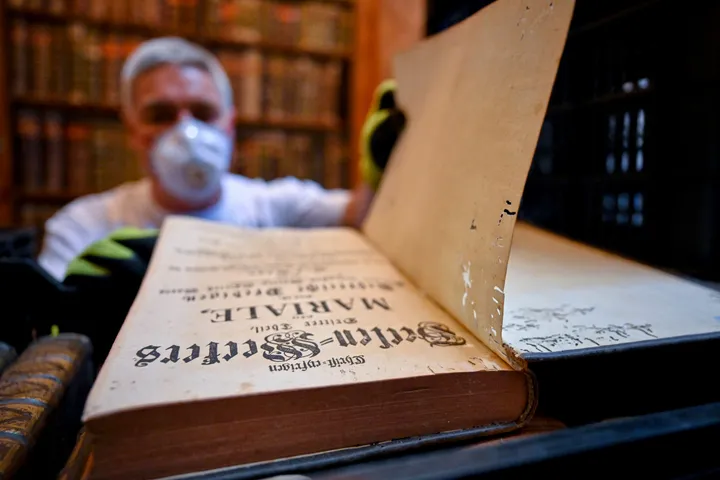 Hungary’s ancient library battles beetle infestation threatening 100,000 historic books