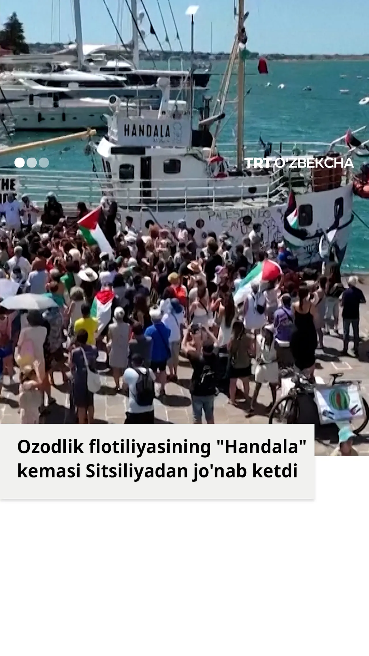 Ozodlik flotiliyasi kemasi G‘azoga otlandi
