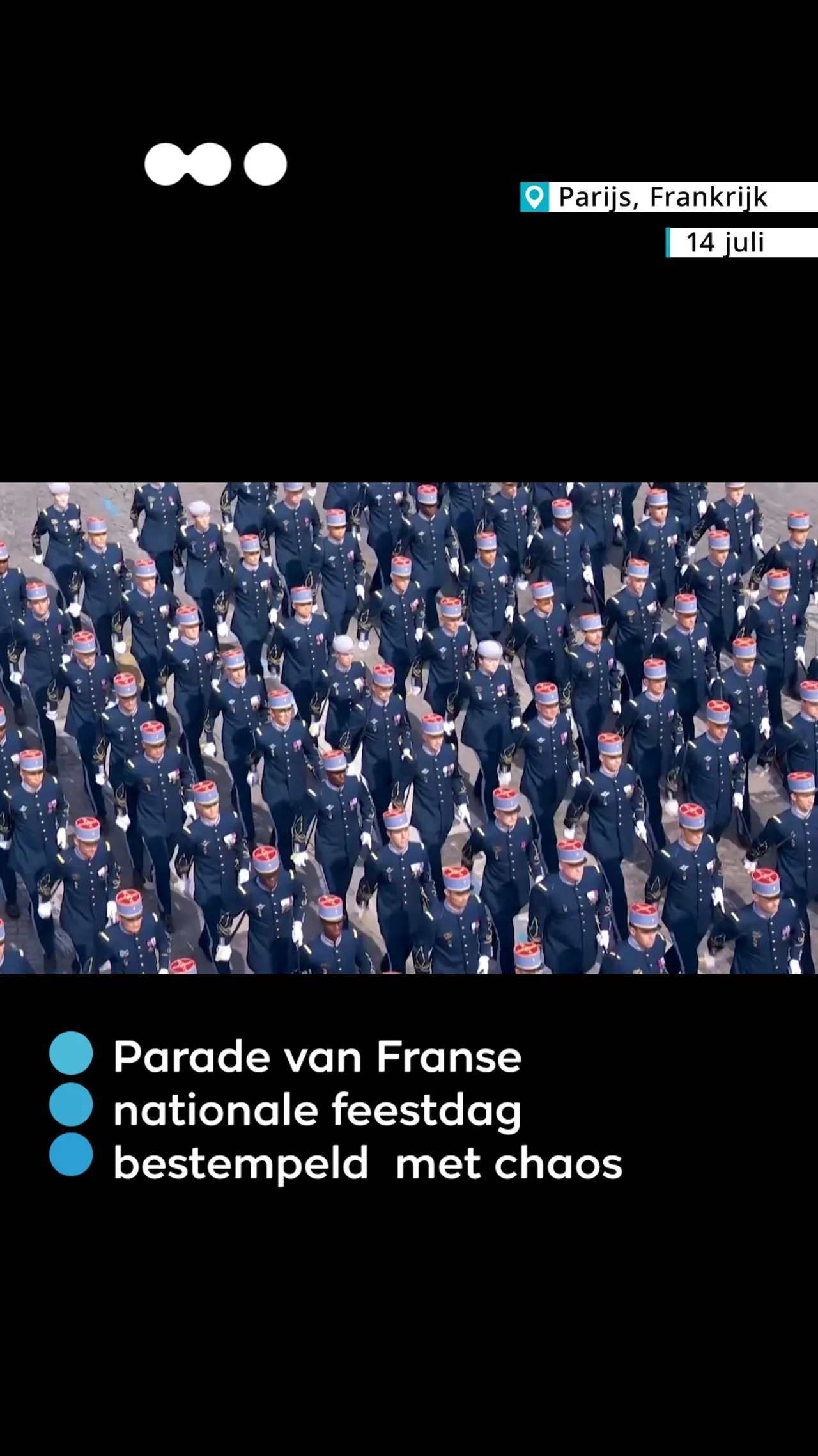 Franse nationale feestdag bestempeld met chaos