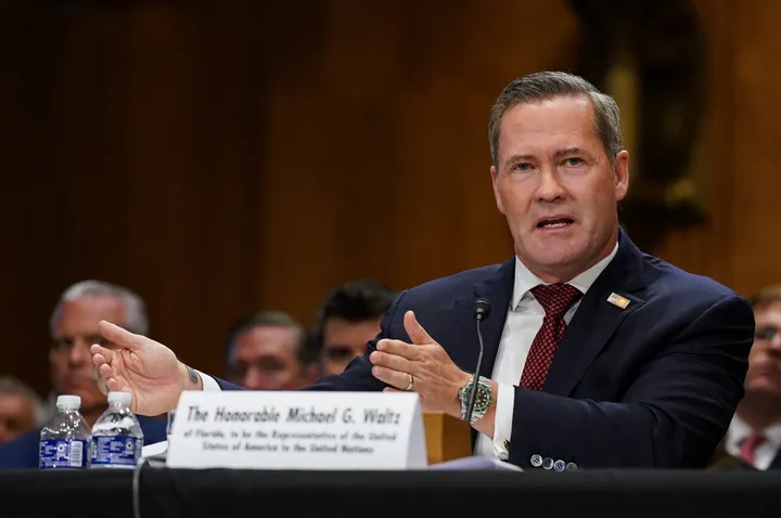 Mike Waltz grilled over Signal chat, Palestine resolution at Senate hearing for new UN job