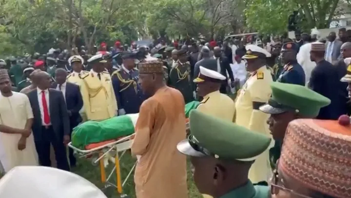 Former Nigerian president Buhari buried at family compound in Daura