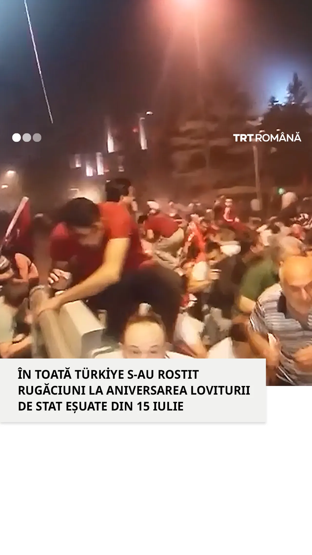 Rugăciunea Salah rostită în toată Türkiye la 9 ani de la tentativa eșuată de lovitură de stat