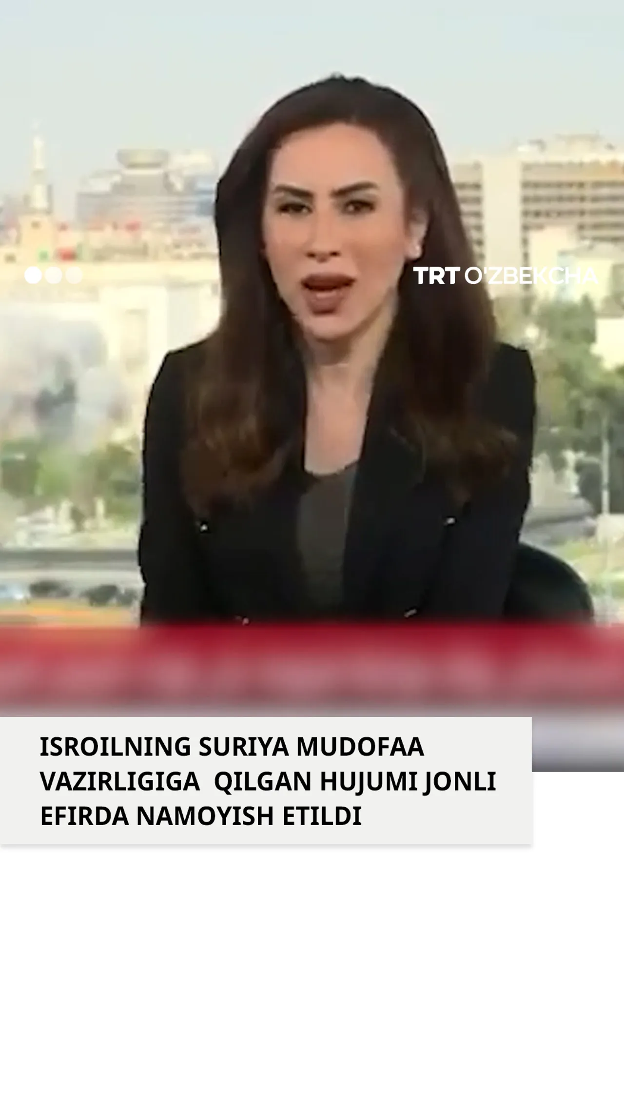 Isroil Suriya Mudofaa vazirligiga zarba berdi.