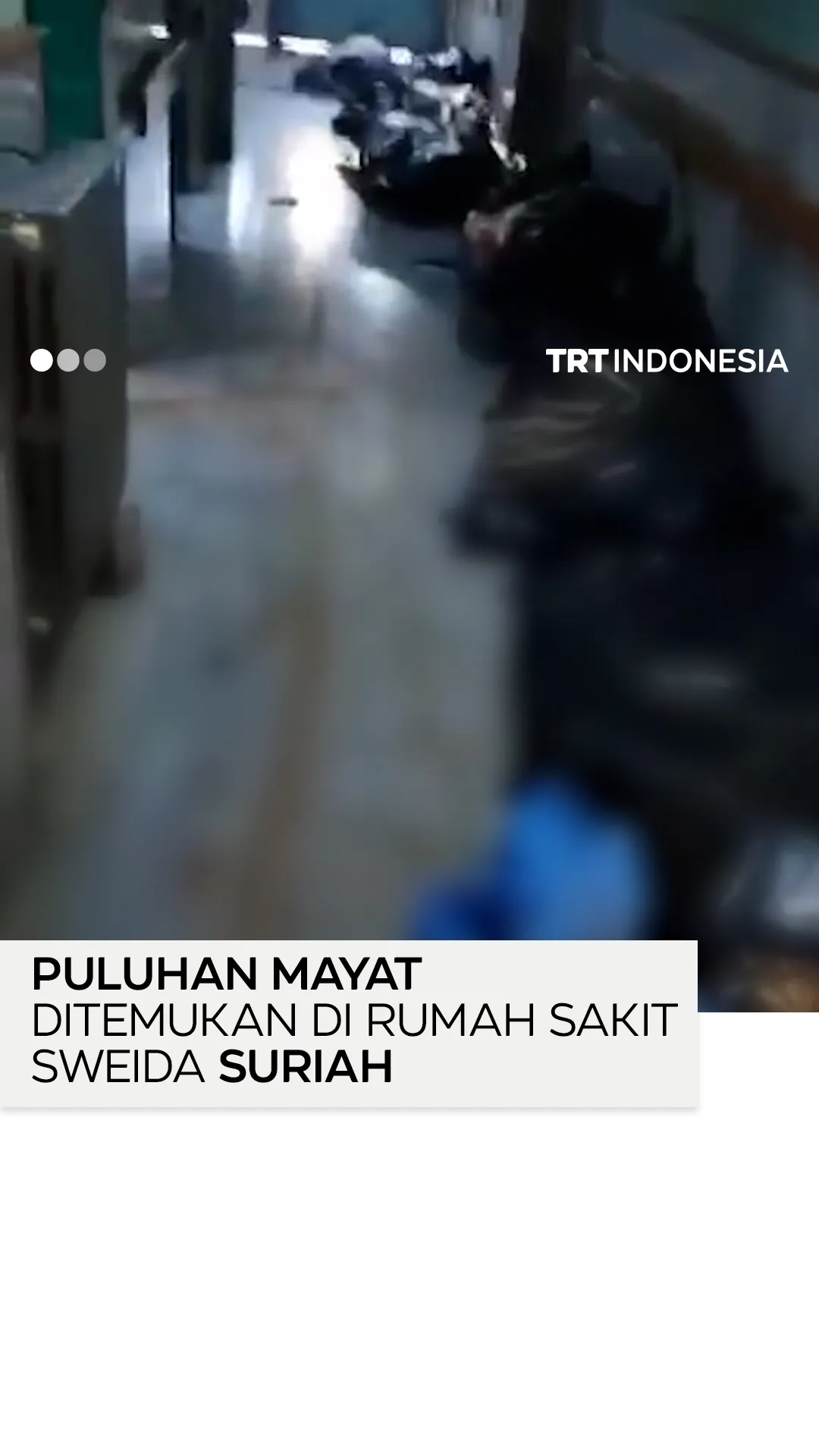 Puluhan mayat ditemukan di Rumah Sakit Nasional Sweida di Suriah