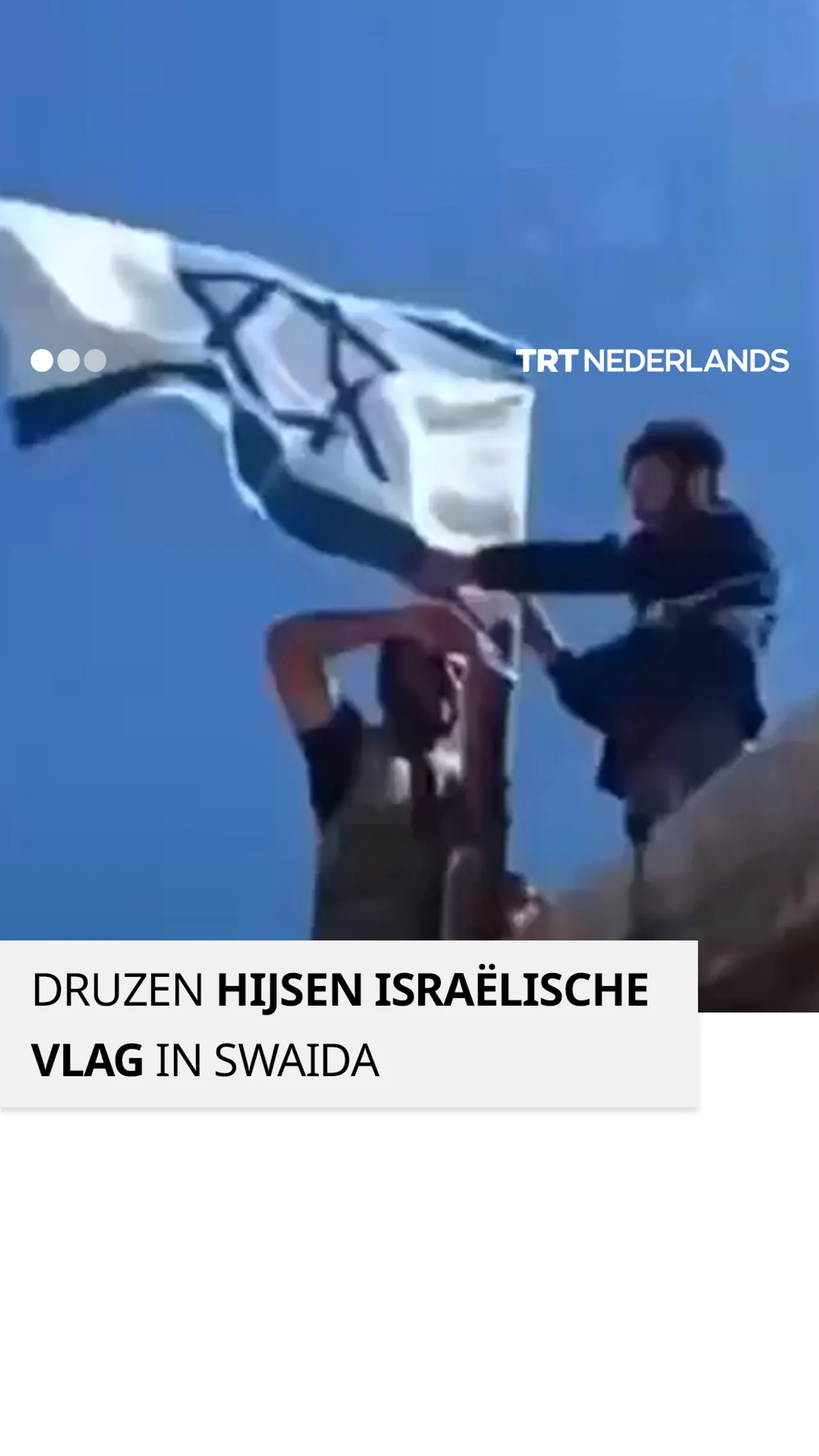 Druzen hijsen Israëlische vlag na Israëlische aanvallen op Damascus