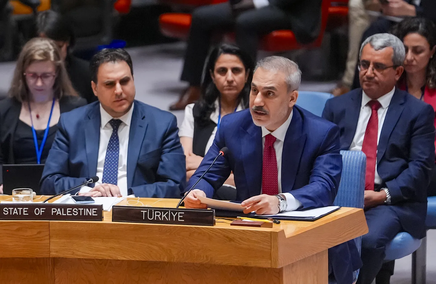 Türkiye's Fidan denounces Israel's genocide in Gaza, urges UN action for ceasefire and aid access