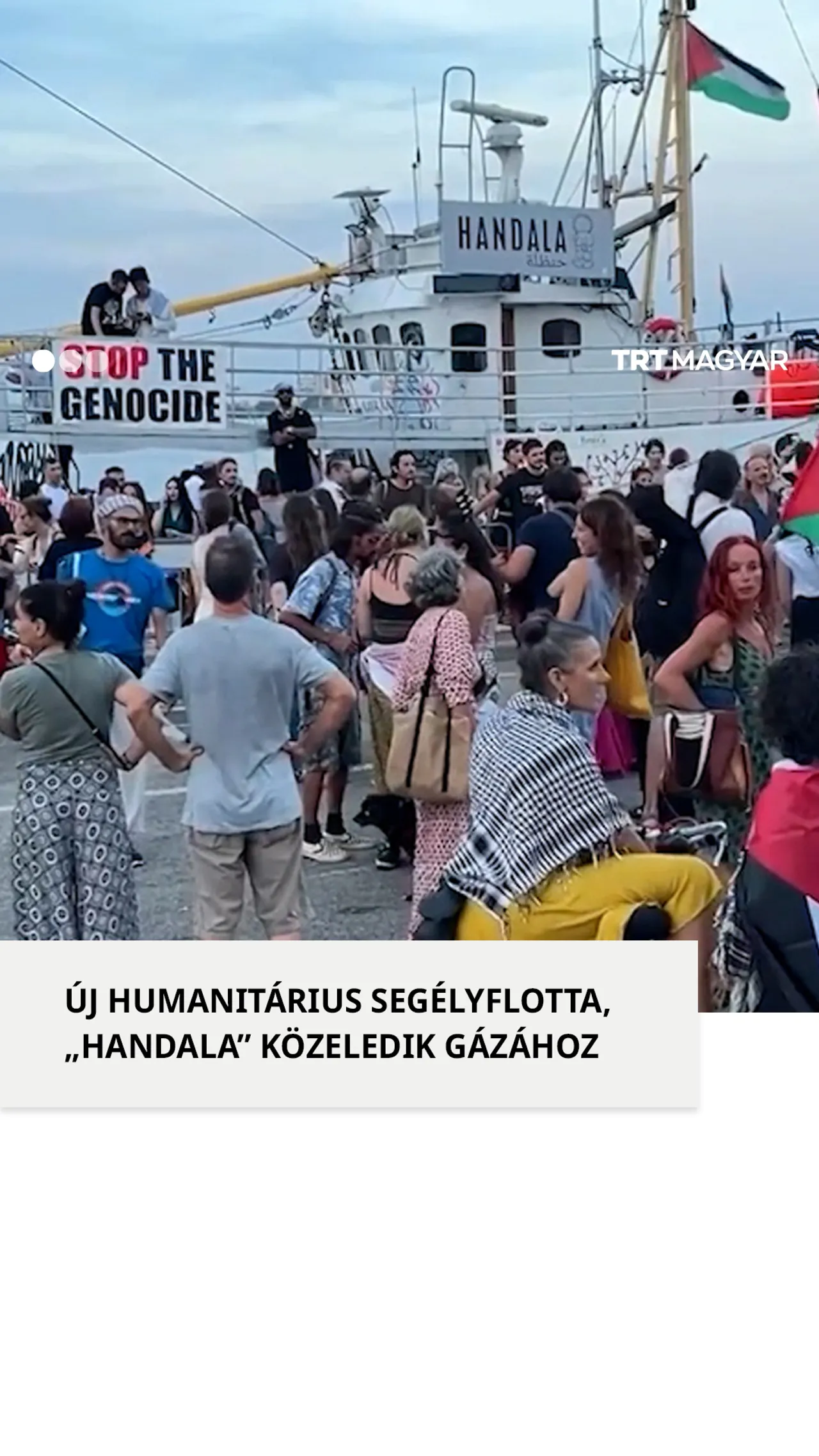 Gázához közeledik újabb humanitárius segélyflotta