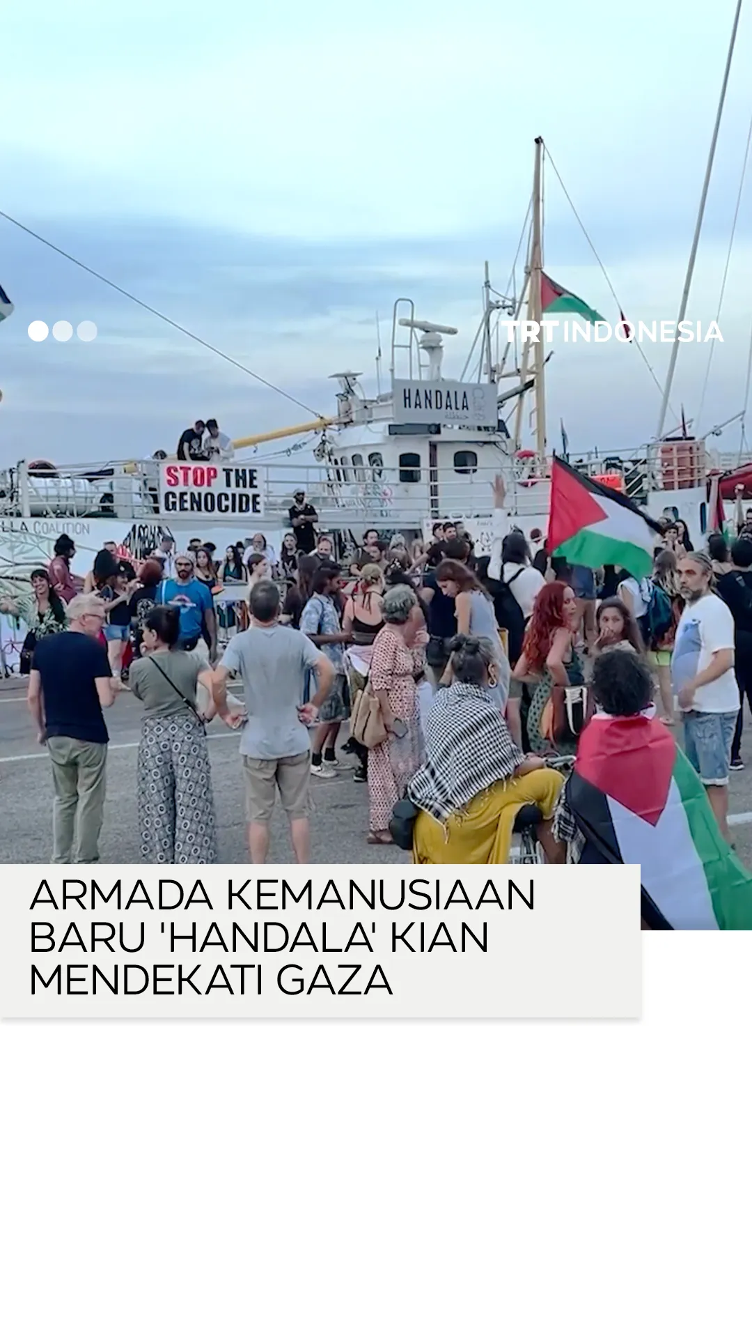 Armada kemanusiaan baru "Handala" kian dekat ke Gaza
