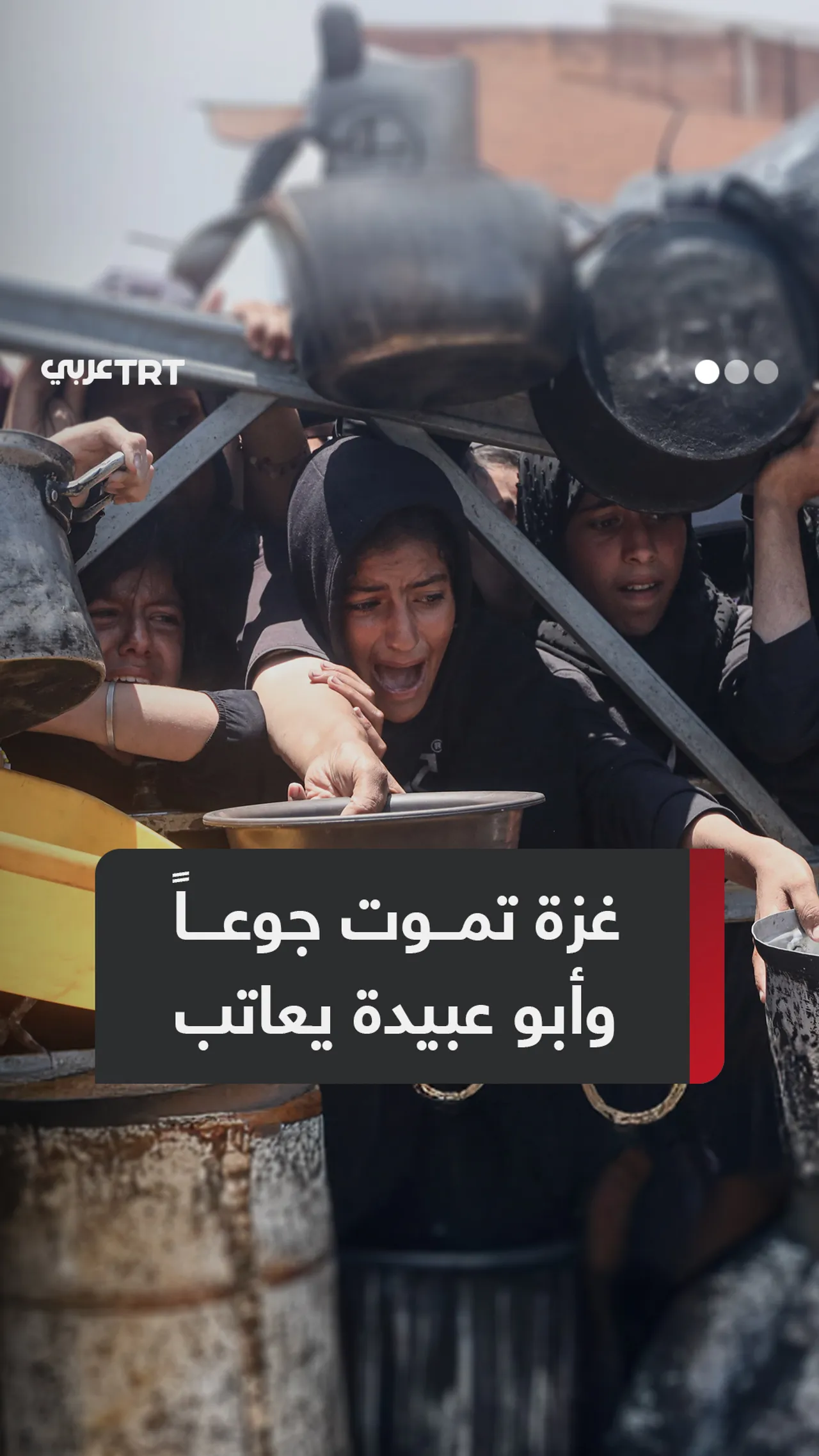 غزة تموت جوعاً
وأبو عبيدة يعاتب