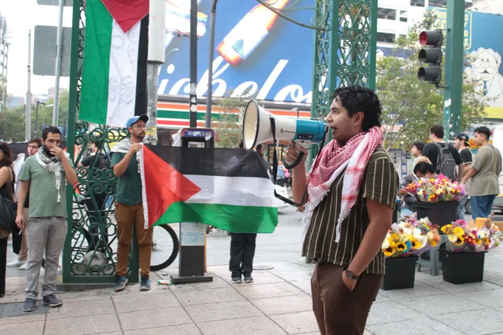 A miles de kilómetros de distancia, mexicanos alzan su voz y toman acción por Palestina