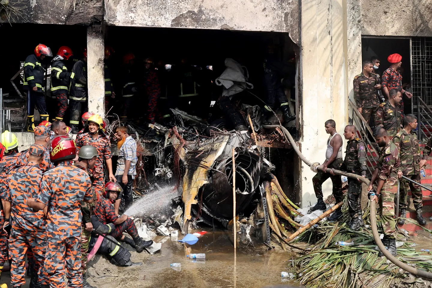 Bangladesh Air Force aircraft crashes into Dhaka college, killing at least 19