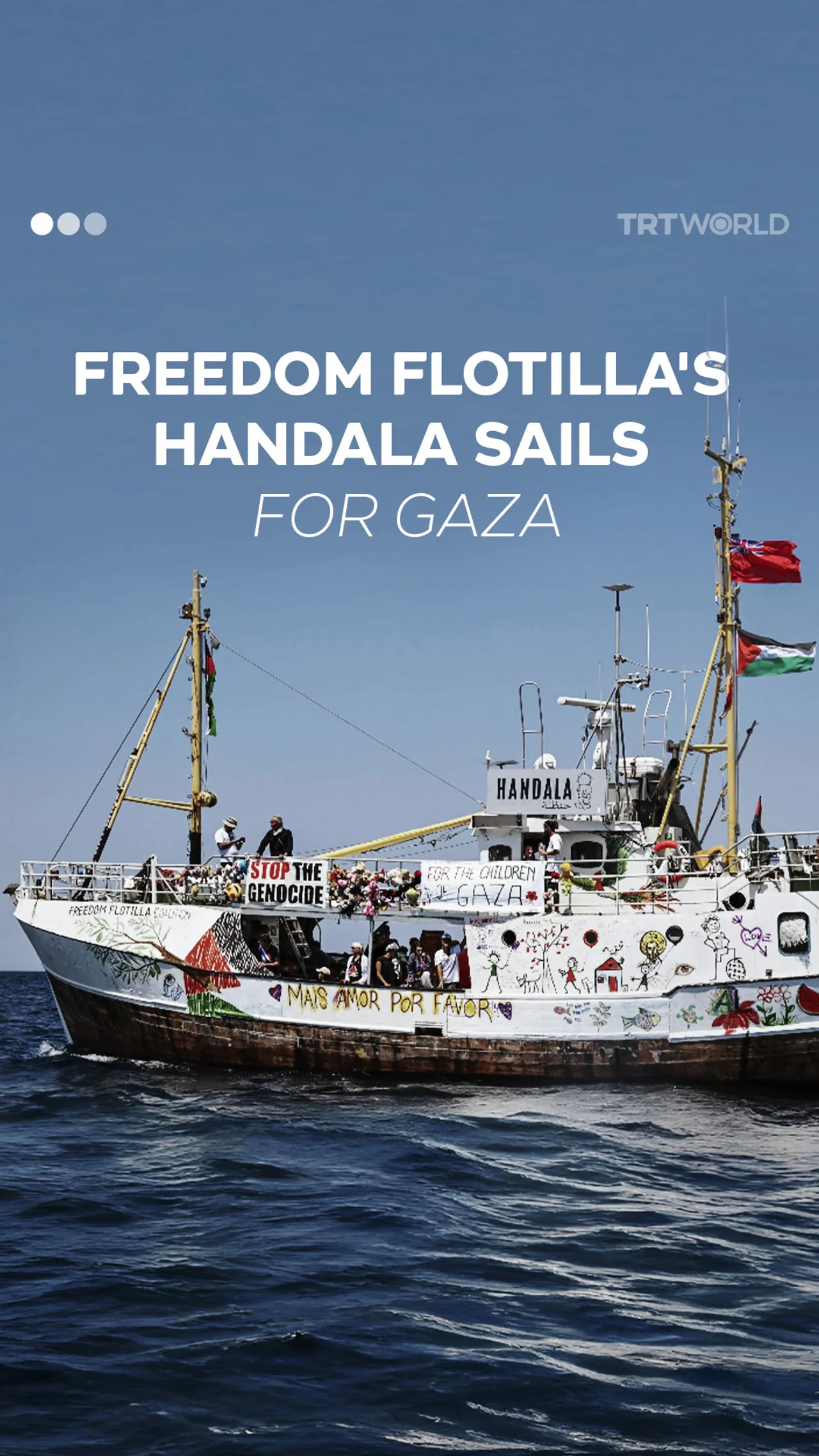 Freedom Flotilla's Handala sets sails from Italy to Gaza