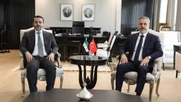 رایزنی فیدان با وزیر امور خارجه دولت انتقالی سوریه و نماینده ویژه آمریکا درباره تحولات جنوب سوریه