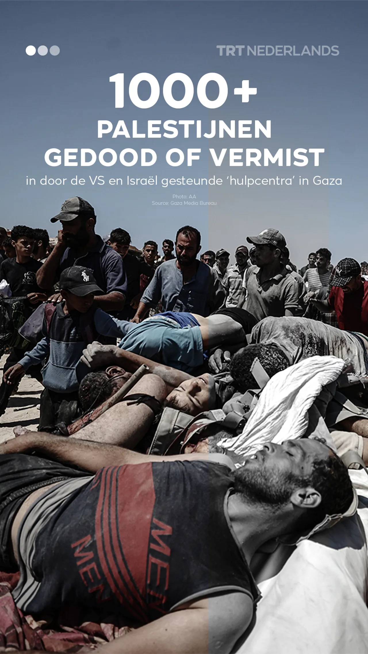 1000+ Palestijnen gedood of vermist