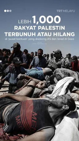 Lebih 1,000 rakyat Palestin terbunuh atau hilang