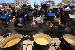 Shpërndahen ushqime për palestinezët që vuajnë nga uria në Gaza