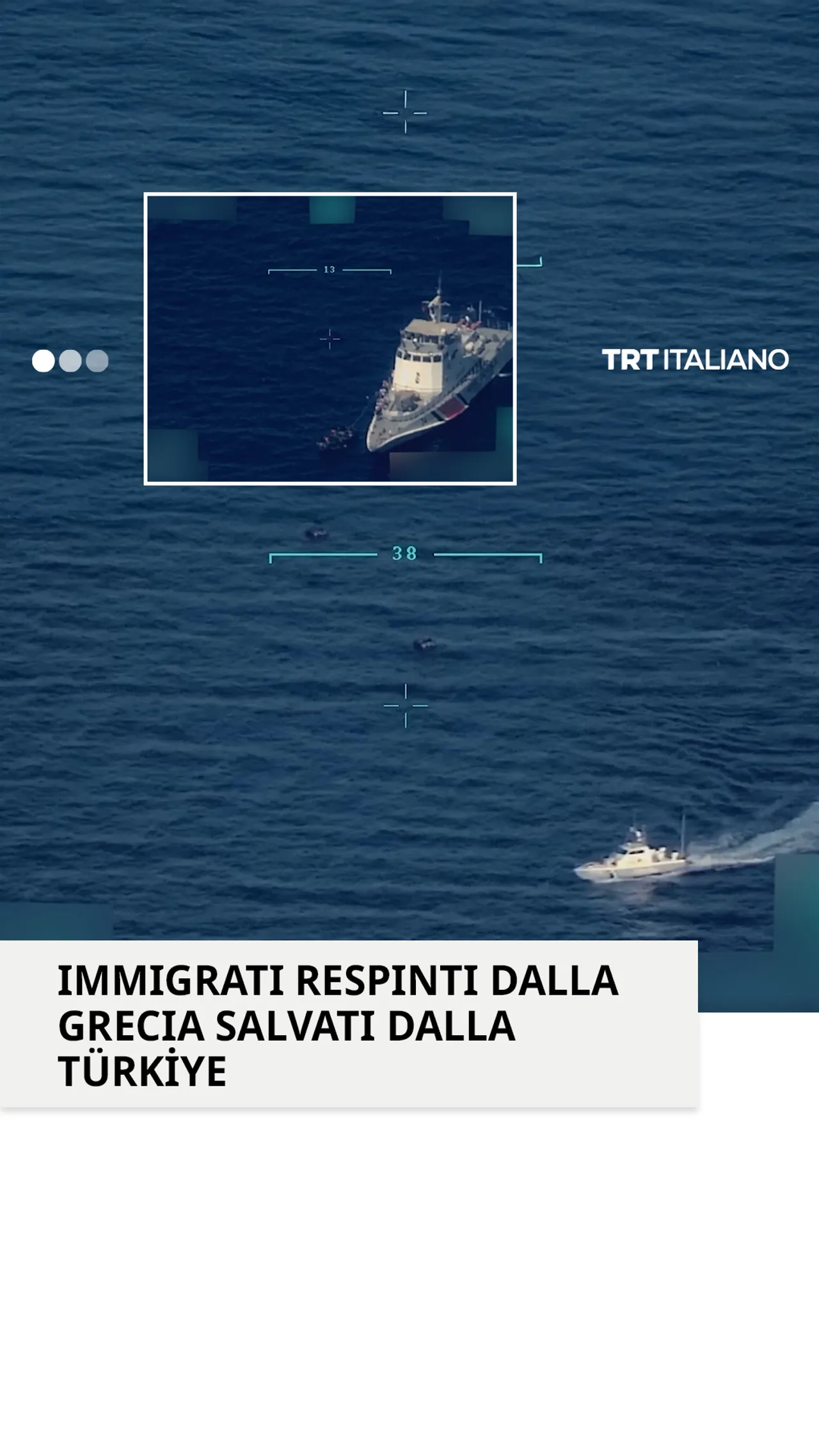 Türkiye soccorre i migranti irregolari abbandonati in mare dalla Guardia Costiera greca