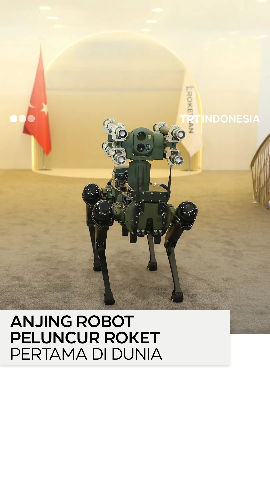 Turkiye memperkenalkan Koz, anjing robot peluncur roket pertama di dunia