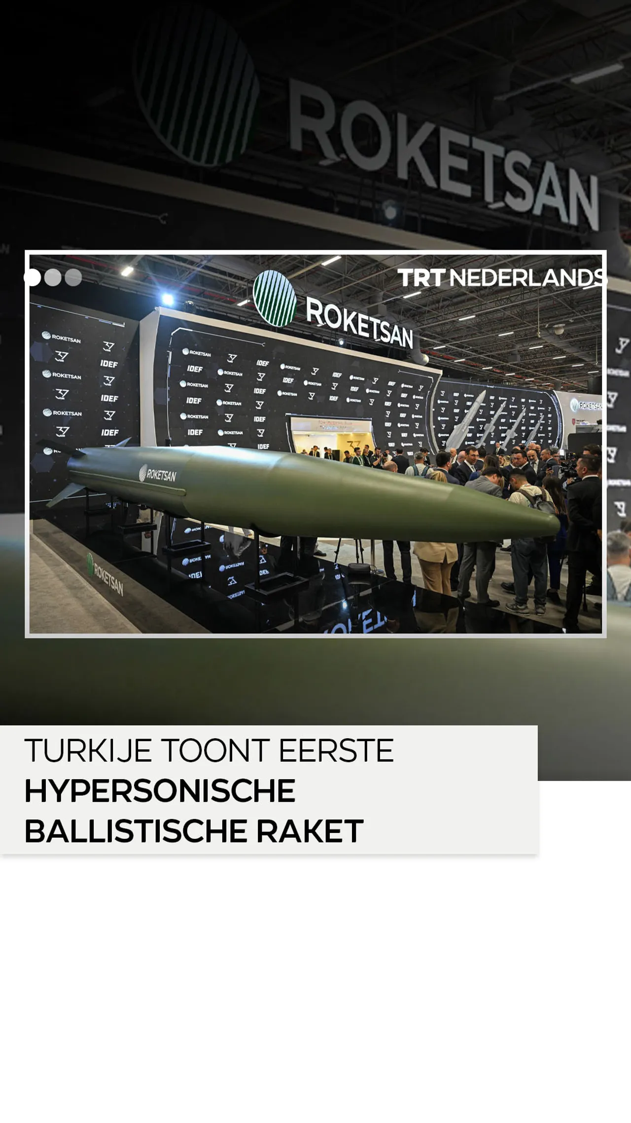 Turkije toont eerste hypersonische ballistische raket