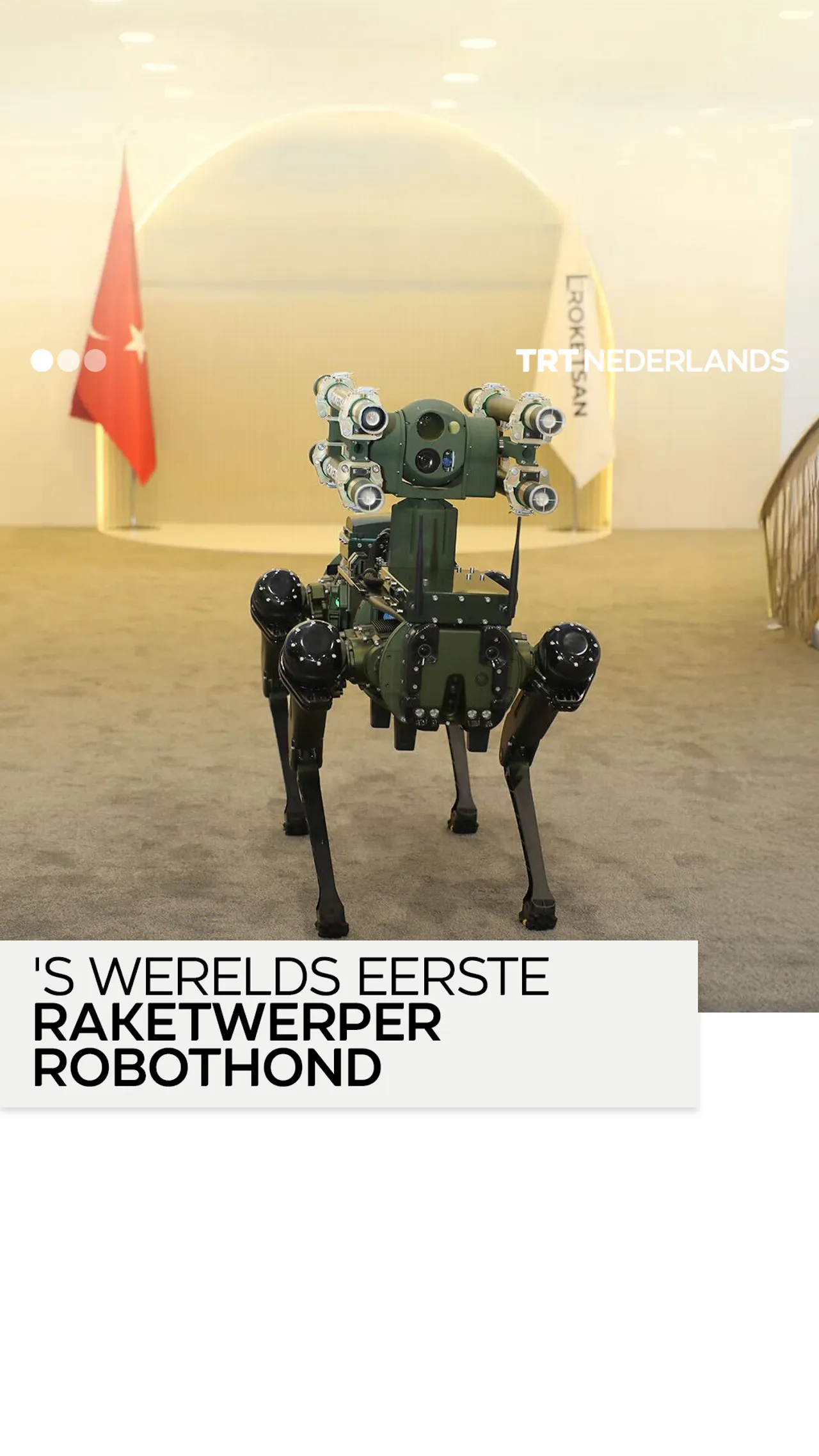 Turkije onthult Koz, 's werelds eerste robot met raketwerpers