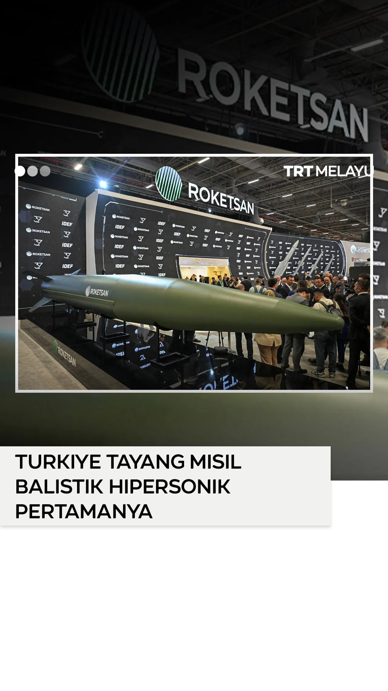 Turkiye tayang misil balistik hipersonik pertamanya