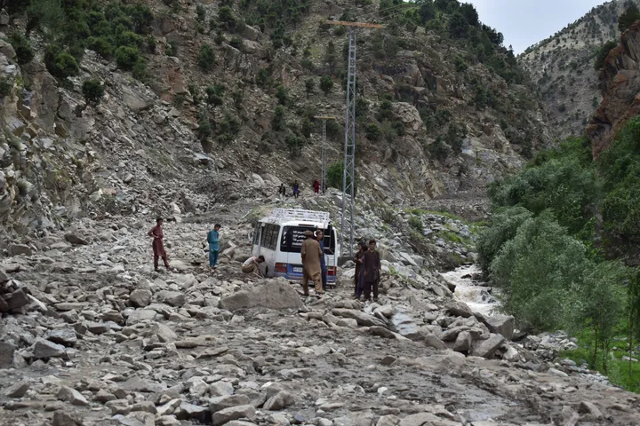 Deadly landslide strikes northern Pakistan killing seven people